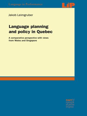 cover image of Language planning and policy in Quebec